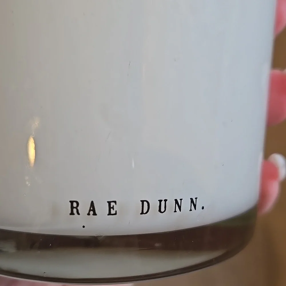 Rae Dunn Milky Glass "BRUSHES" Holder - Picture 4 of 6